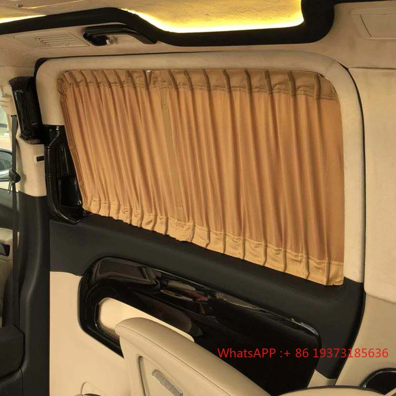 Factory Price Foldable Double-lay Car Curtain Luxury Car Window Curtain For Mercedes Benz Vito Vclass W447 V260 V250