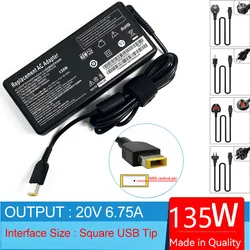 20V 6.75A 135W Laptop Ac Adapter Charger for Lenovo Legion Y520 Y520-15IKB Y520-15IKBN  Y520-15IKBA Y530 Y530-15ICH Y7000P