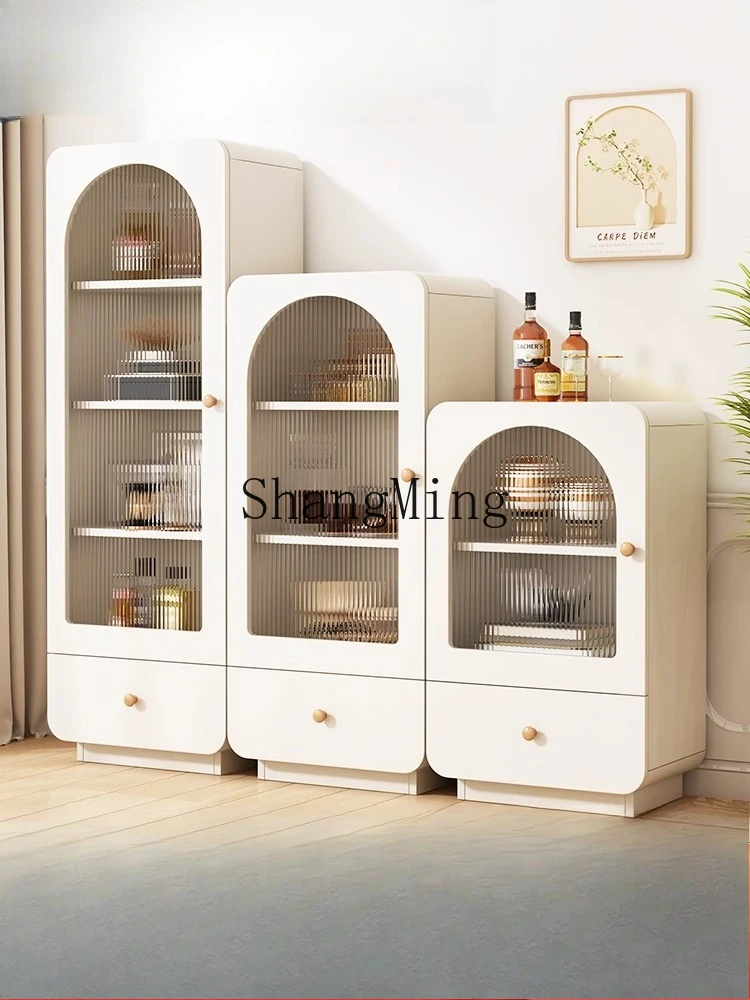 

FG cream windshield dining side display, storage against the wall, household living room stand cabinet, TV side cabinet, storage