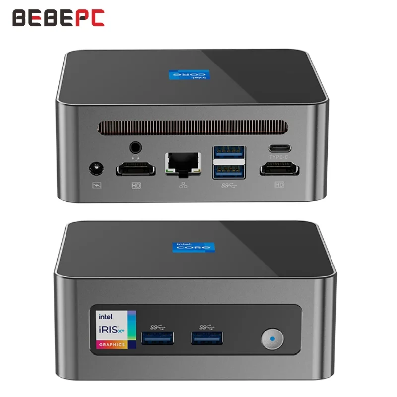 

BEBEPC MINI PC 13th Gen Office Intel i5-1350P i7-1270P 13620H 32G DDR4 3200MHz WIFI6 Bluetooth5.2 4K UHD M.2 NVME SSD PICE4.0 Wi