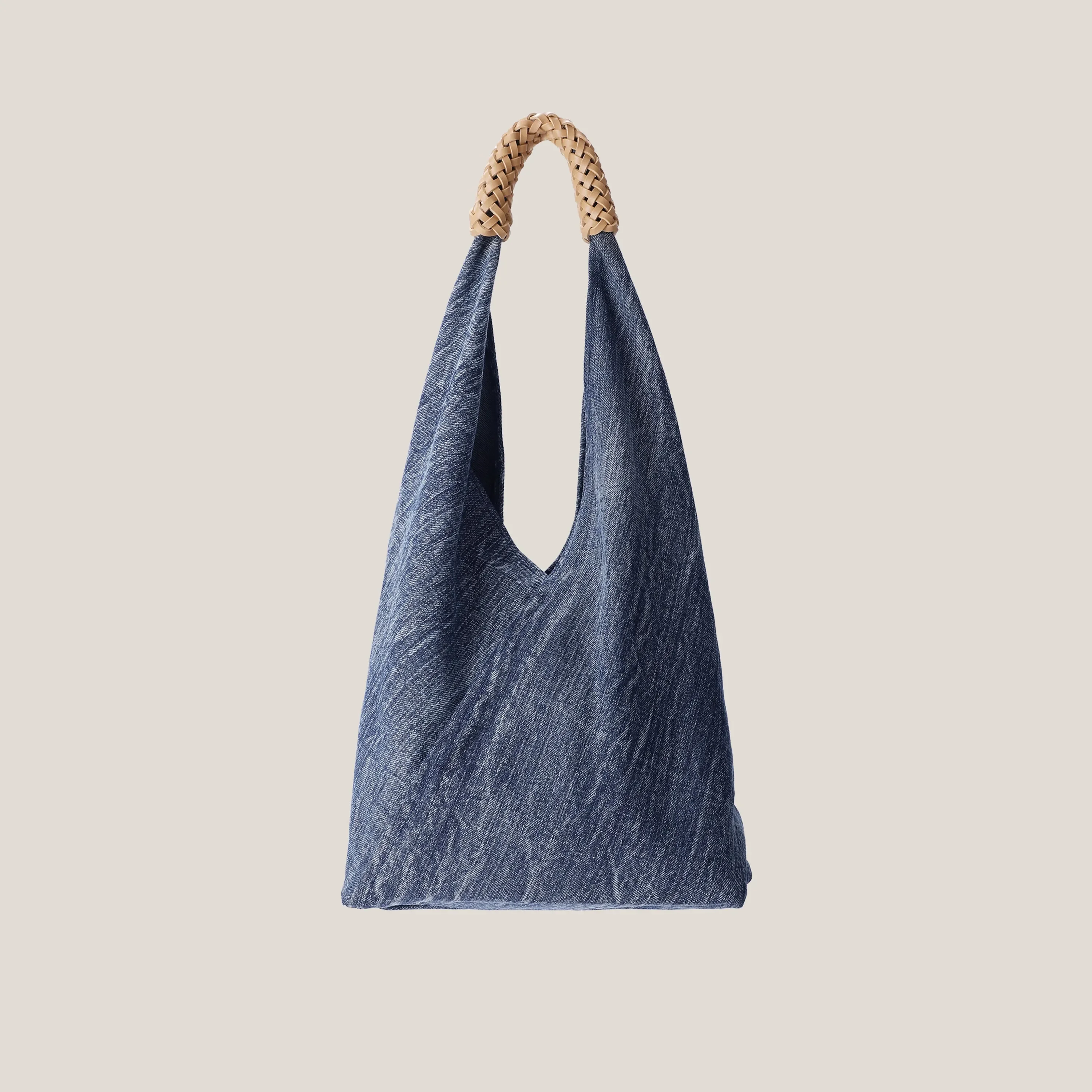 Denim Bag Women Vintage Simple Composite Bag High-Capacity Shoulder Bag Handbag