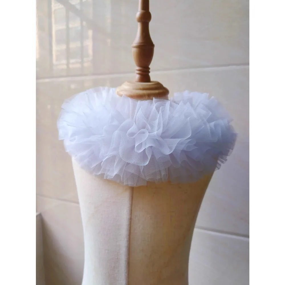 

Сетчатый воротник клоуна, свадебное платье, индивидуальные галстуки, воротник для косплея, женские съемные накладные воротники, галстук-бабочка, аксессуары для косплея