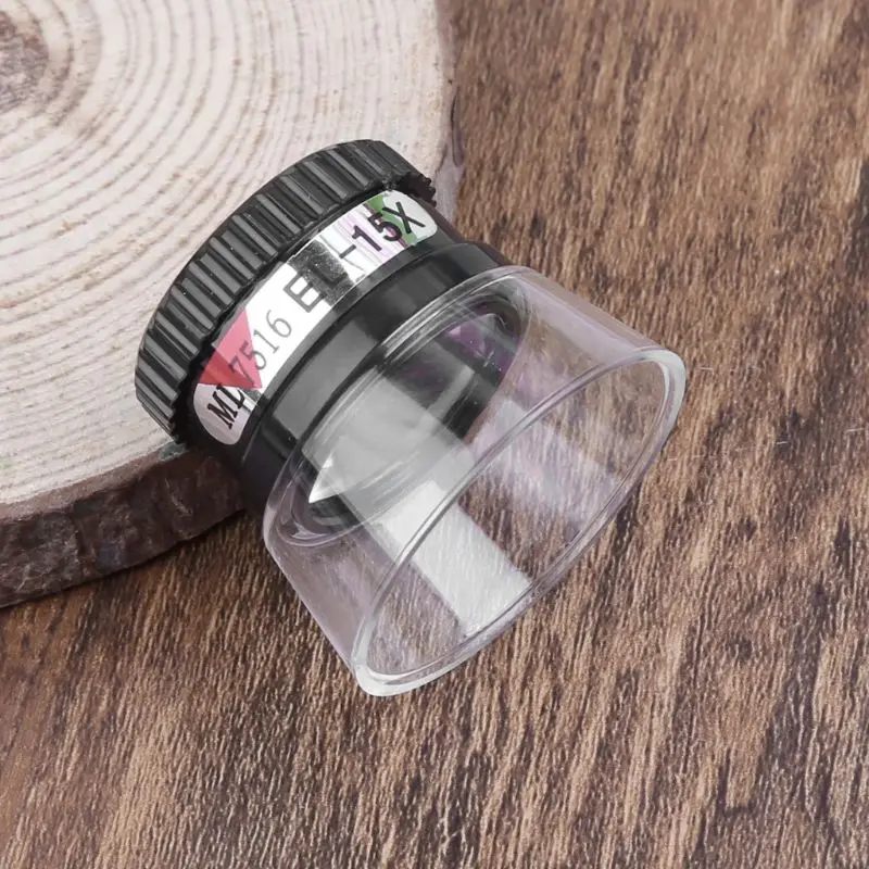 Professional Portable 15X Monocular Glass Fit for Jewelry Map Reading Loupe Lens