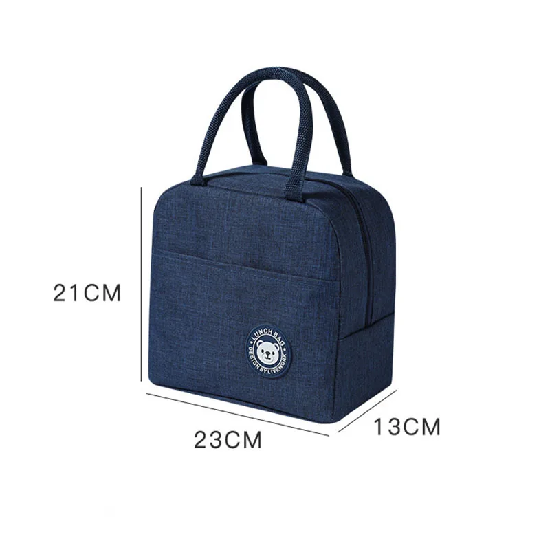 Simple Keep Cold Bento Portable Work Family School With Lunch Bag Fashion Insulation Waterproof Lunch Box