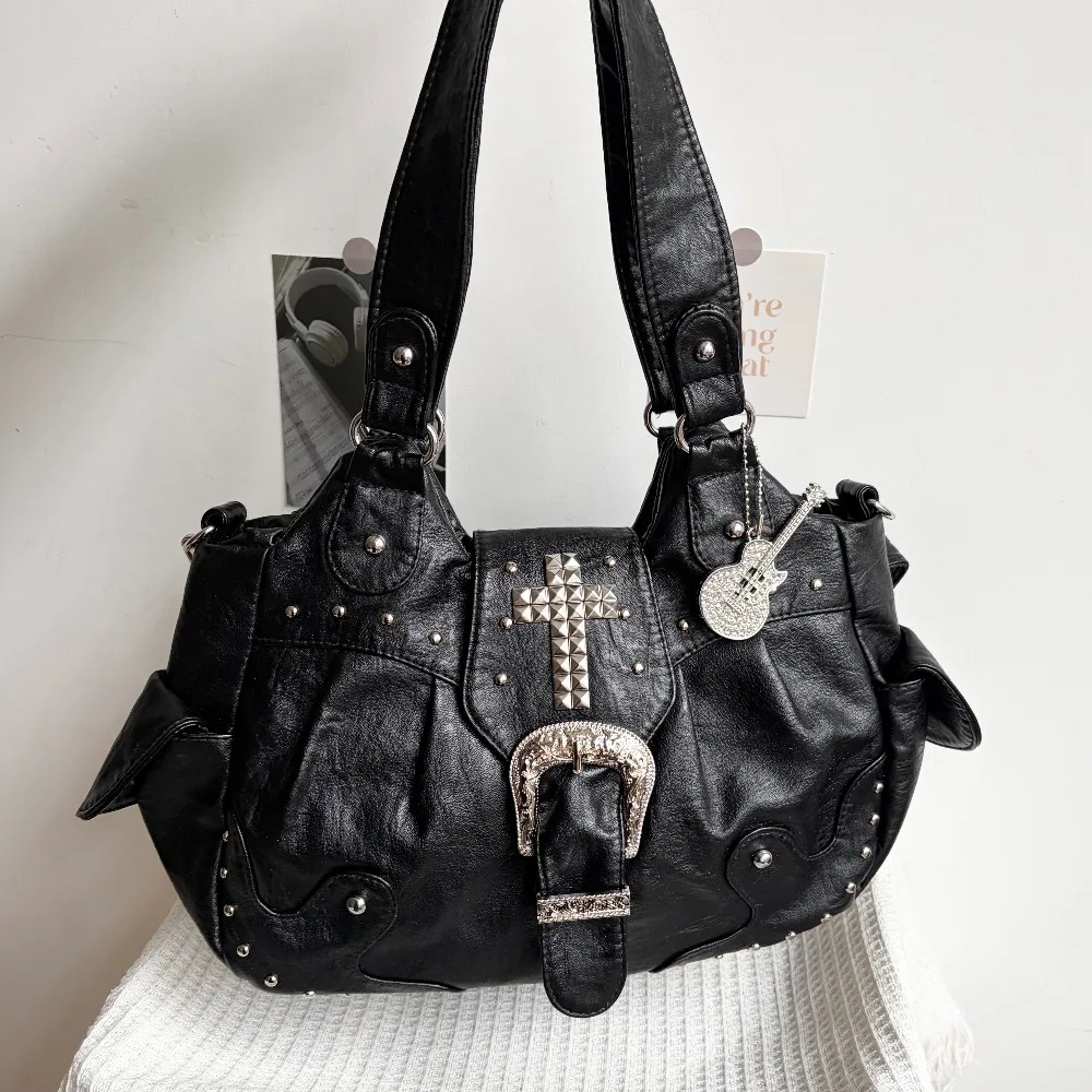 Original Vintage Tote Bag Shoulder Bag Multi-pocket Soft Leather Women's Bag