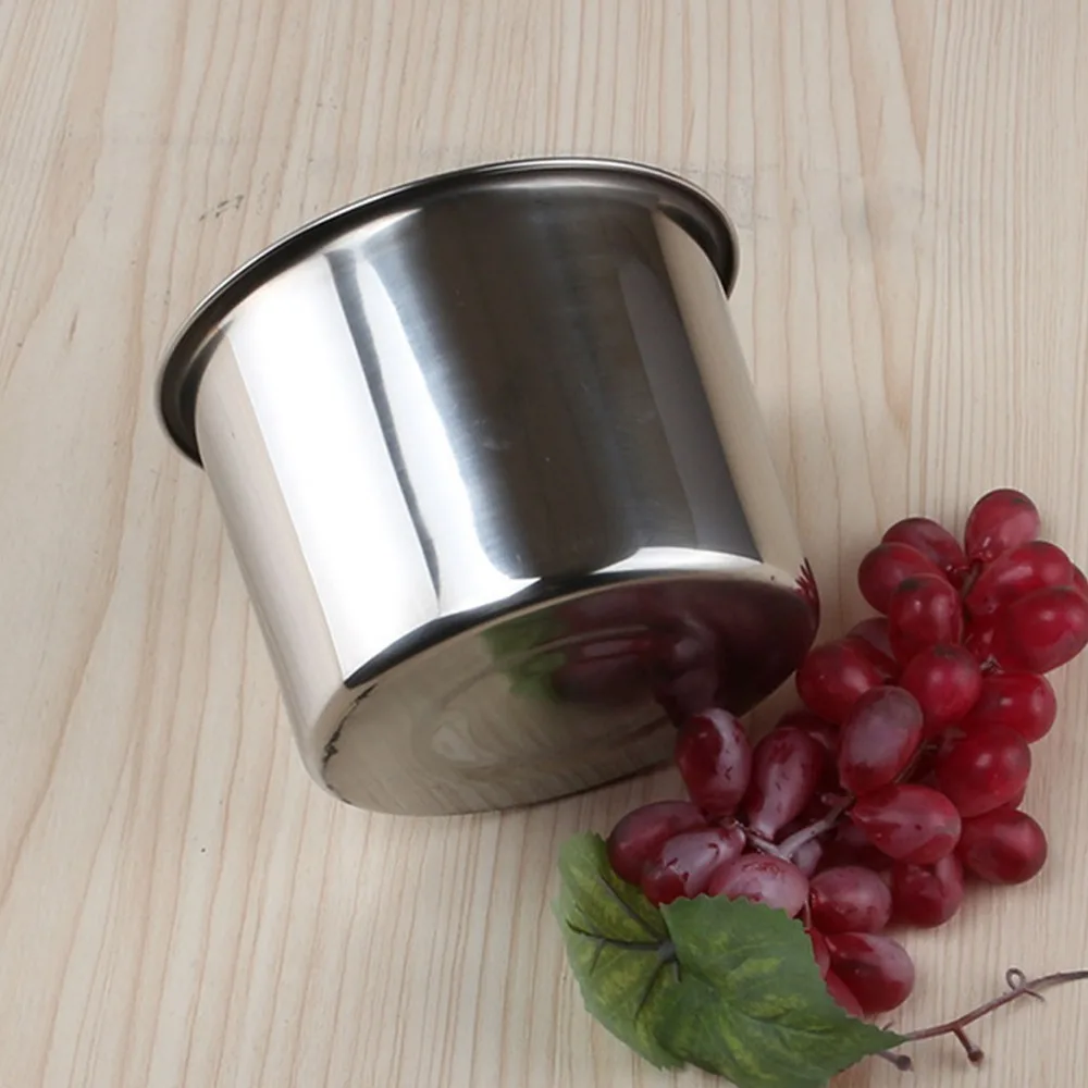 Stainless steel kitchenware non-magnetic cup seasoning box soup cup container seasoning basin beating egg basin stew cup trumpet