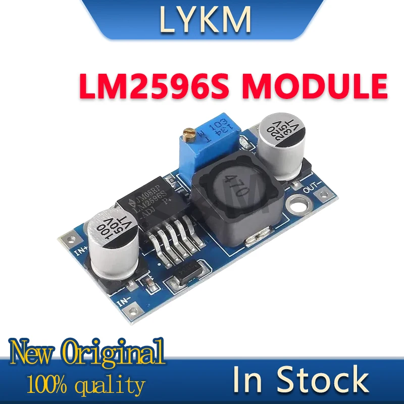 1/PCS New LM2596S DC-DC step-down power supply module 3A Adjustable voltage regulation 24V to 12V, 5V to 3V LM2596S-adj