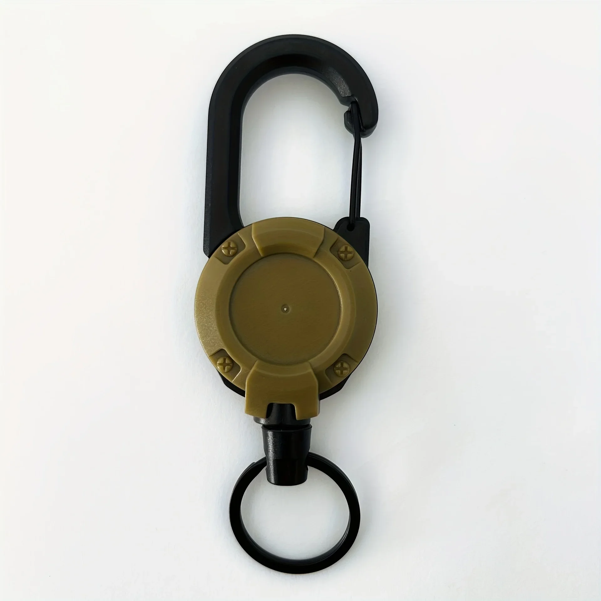 1/2/4 Stück ausziehbare, einziehbare Schlüsselanhänger, robuste Clip-Halterungen mit Karabiner-Schlüsselanhänger für Herren, Outdoor-Taschen