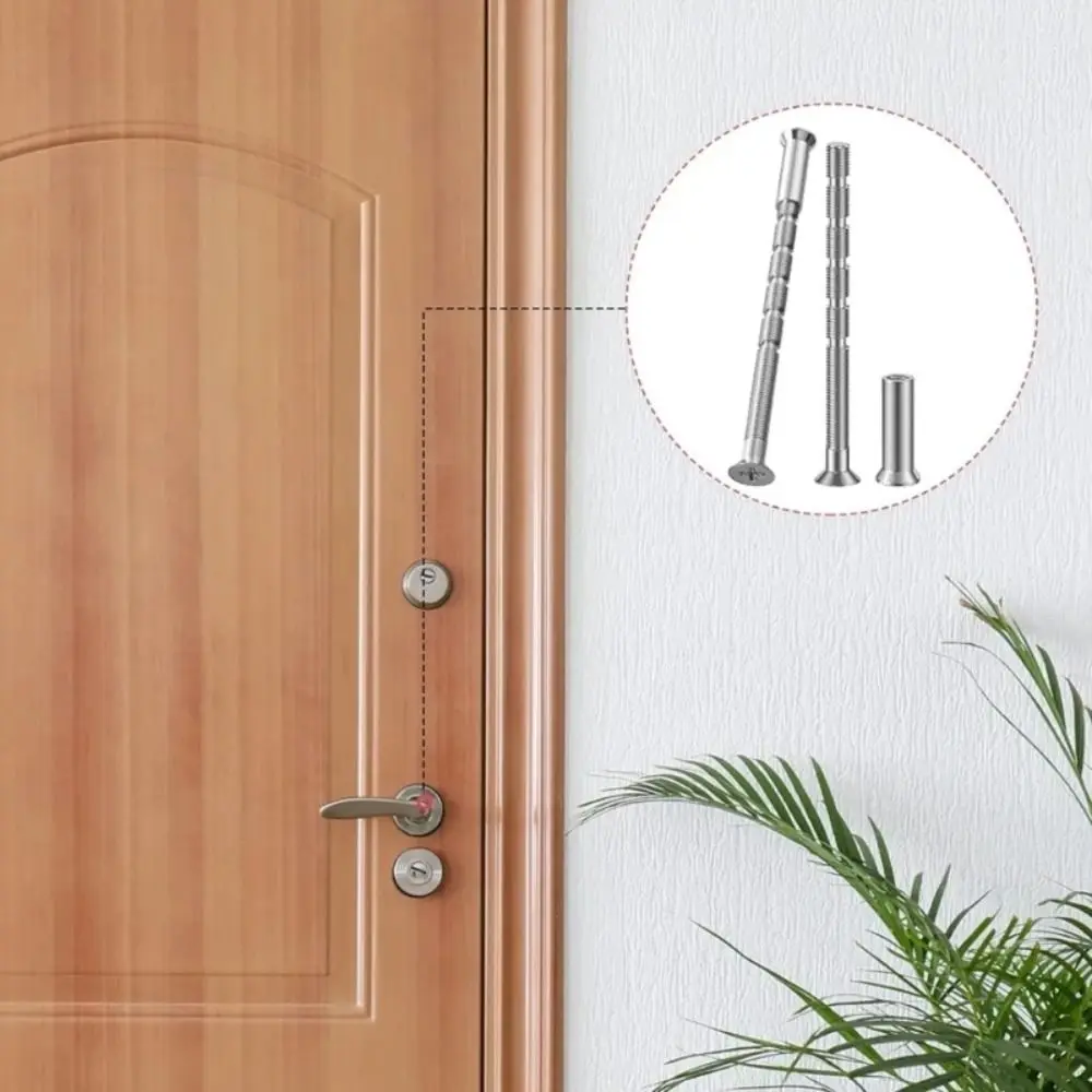 

50 Pcs/set Snap-Off Door Handle Screws Set Cross-split M4 X 60mm Door Handle Bolt Flat Countersunk Head Long Anti-Theft Screws