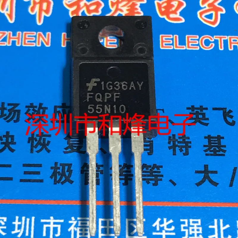 5PCS-10PCS FQPF55N10 TO-220F 100V 34.2A New And Original On Stock