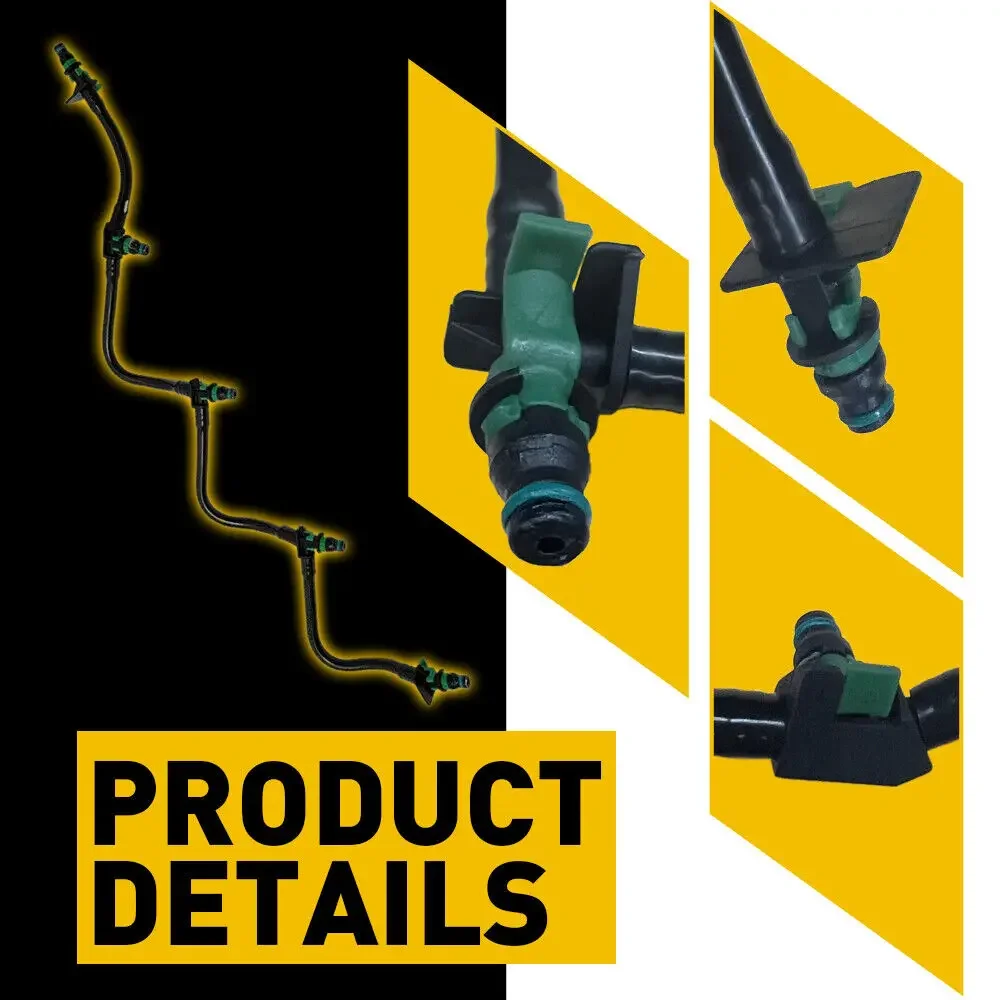 Car Fuel Injector Leak Off Pipe Black Plastic For Ford Galaxy Focus Mondeo C-Max S-Max Kuga 2.0 TDCI OEM1779762 Car Accessories