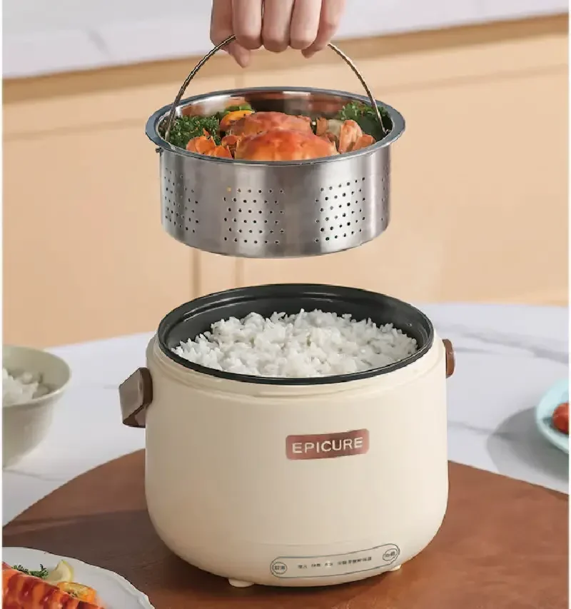 1.7L Mini Smart Rice Cooker Portable Outdoor Multi-Function Electric Cooker Electric Hot Pot Automatic Insulation Steamer 220V