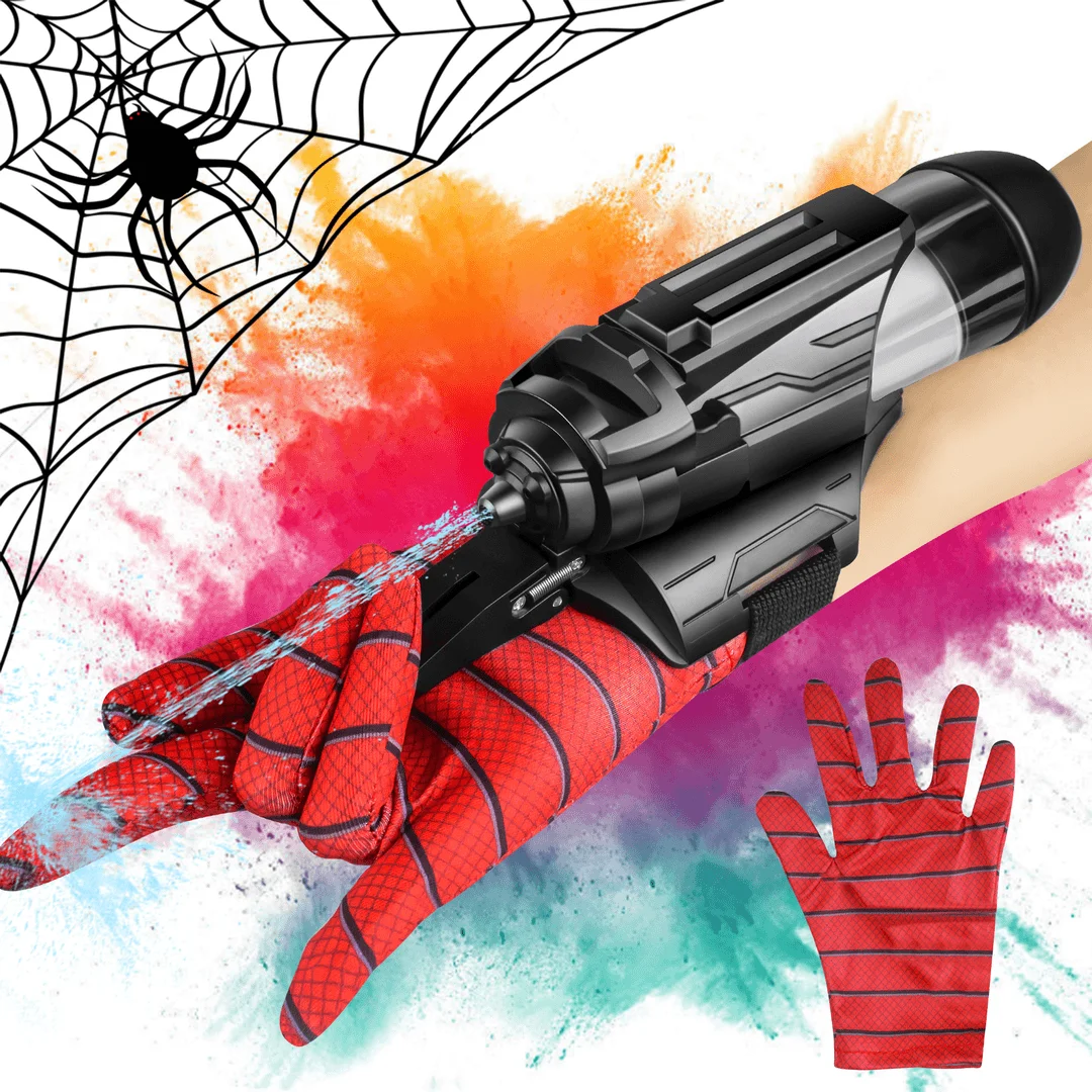 2024 Cross-border Popular Spider Wrist Press Electric Launcher Burst Water Gun Children's Wearable Arm Toy Party Props Gifts