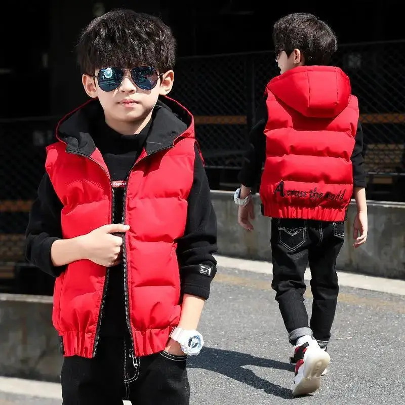 2024 New Children\'s Spring and Autumn Vest Children\'s Thickened Fashion Autumn and Winter Vest Wear Vest Girls\' Cotton Clothes