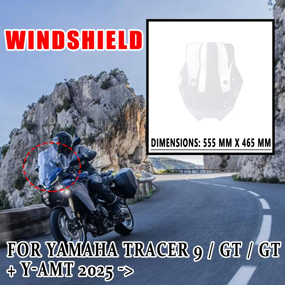 

НОВЫЙ ДЛЯ YAMAHA TRACER 9 GT GT + Y-AMT 2025 дорожный козырек на лобовое стекло, ветровой дефлектор, аксессуары для мотоциклов TRACER 9