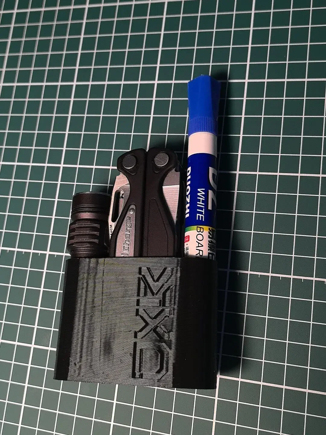 Custom 3D Printed Carry Holster | Combo Storage for Flashlight + Leatherman Multitool + Marker Pen