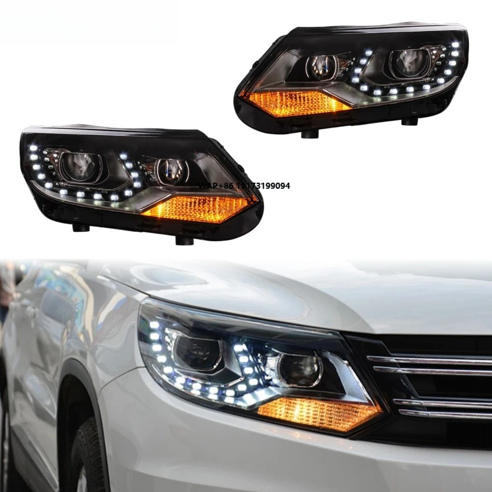 

Фары Sharan 2013-2017: Обновленные светодиодные линзы, передние фонари, автомобильные аксессуары, хит продаж, Plug and Play, DRL