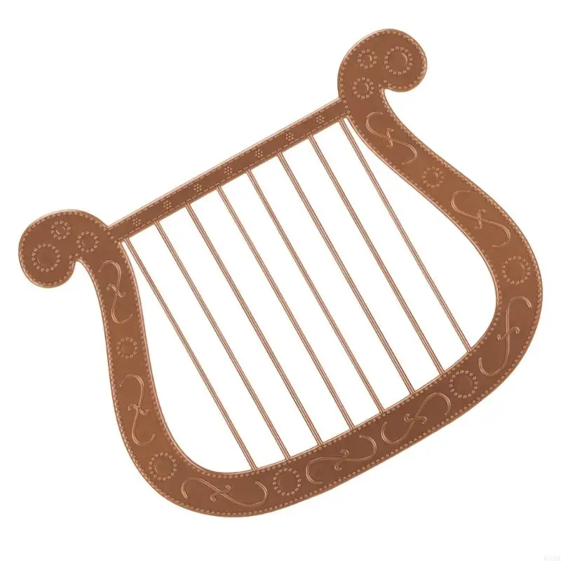 Plastic Simulated Harp for Cosplay Theater Productions and Family Activities 6XDA