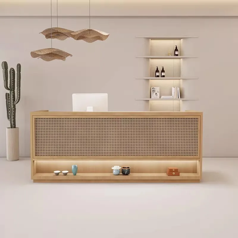 

&c Custom Shop Checkout Hostel Check in Counter Luxury Beauty Salon Simple Reception Desk