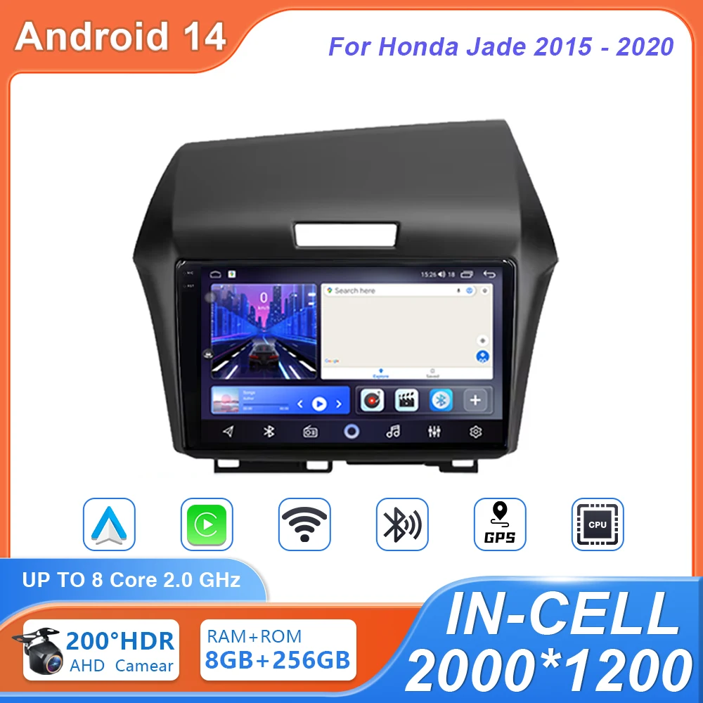 Android Auto Radio For Honda Jade 2015 - 2020 Right hand driver Car Radio Multimedia Video Player Navigation stereo Carplay WIFI