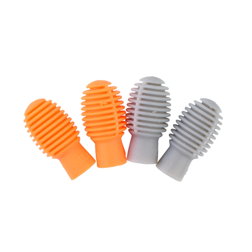 

4 PCS Silicone Head of Drum Rod Drumstick Guard Tips Portable Accessories Cover Cap