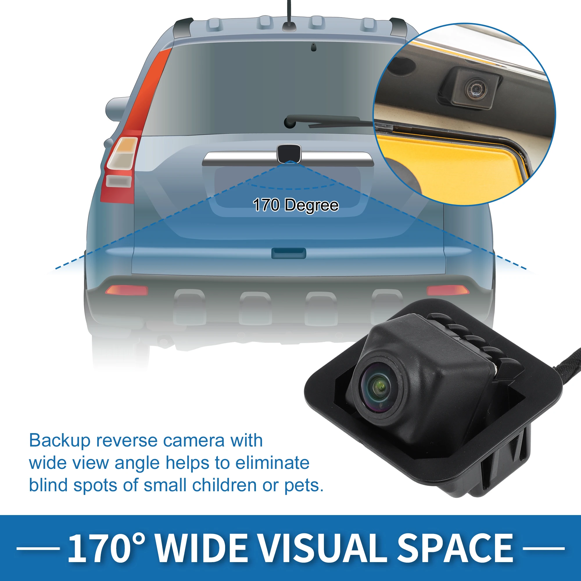 UXCELL Rear View Camera for GMC Terrain 18-24 Denali / SL / SLE / SLT / AT4 23188736