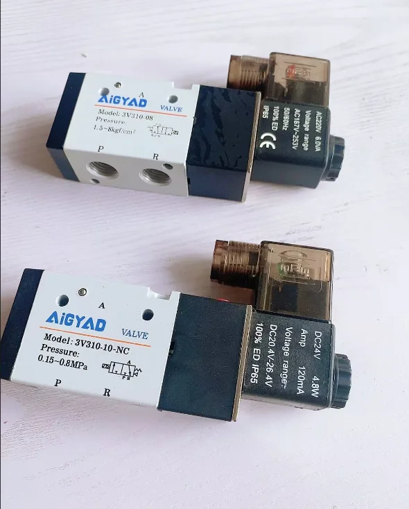 

Air Solenoid Valves 3V310-08 1/4" 3V310-10 3/8" 2 Position 3 Port Pneumatic Control Valve