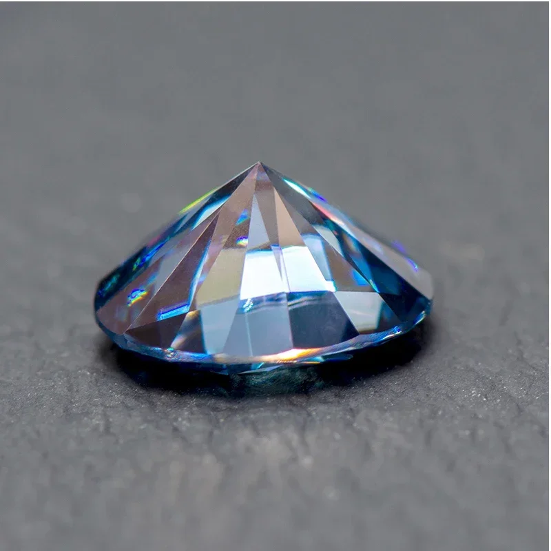 Moissanite Stone Oval Cut Sapphire Blue Color Charms for Jewelry Making Advanced Jewelry Rings Earrings Making with Certificate