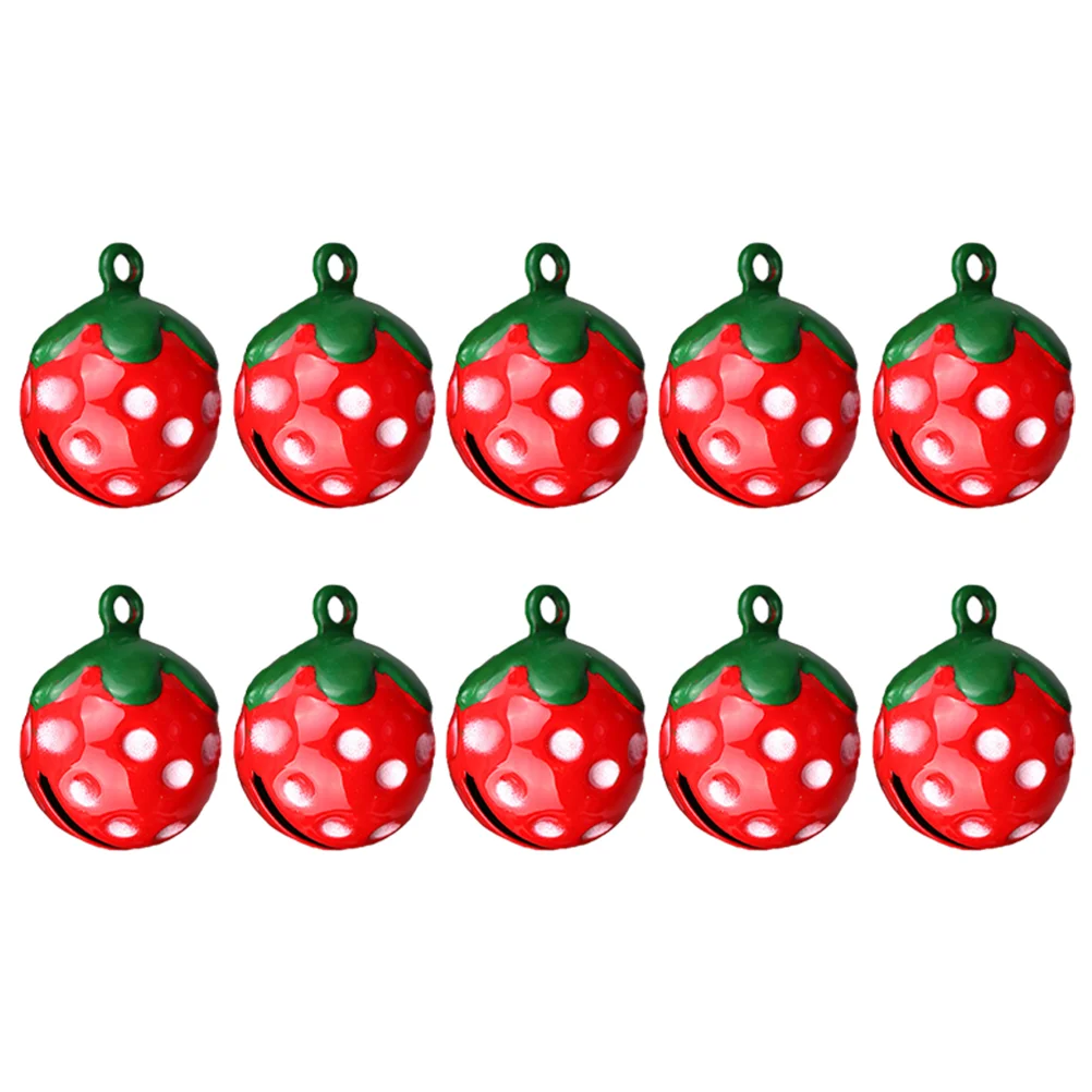 

Strawberry Bells Pet Accessories Mini Pendant Supplies Cat and Dog Necklace DIY Crafts