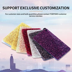 Single Sided Glitter Acrylic 3.0 MM Thick PMMA, 12*8 InchSheet for Decoration, Crafts, Jewelry,DIY etc.