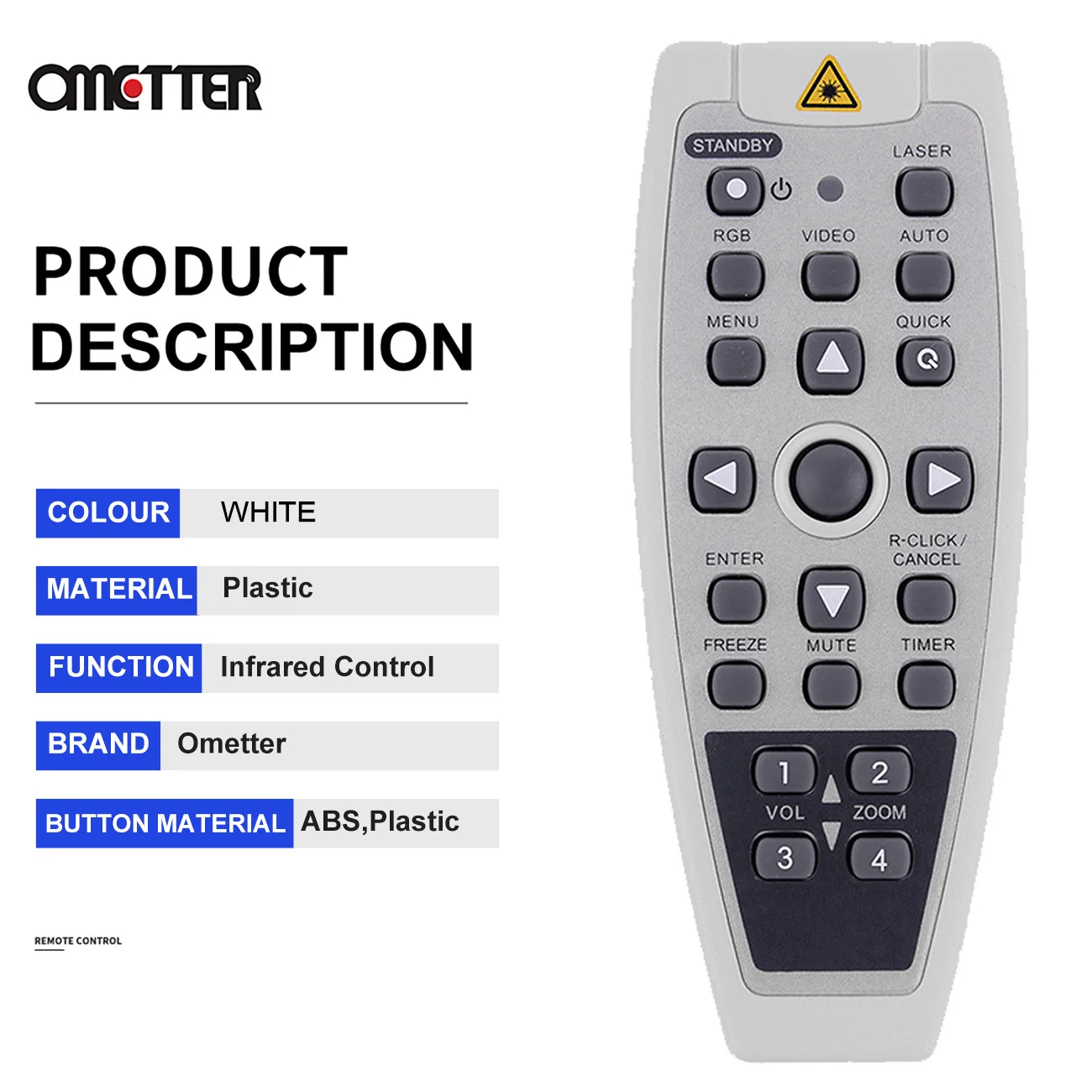 Adatto per telecomando proiettore PLUS U5-762H U5-862 U5-XD762H U5-522H U5-532H U5-562H Laser