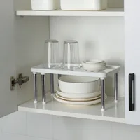 Estante de PP ajustable para escritorio y cocina