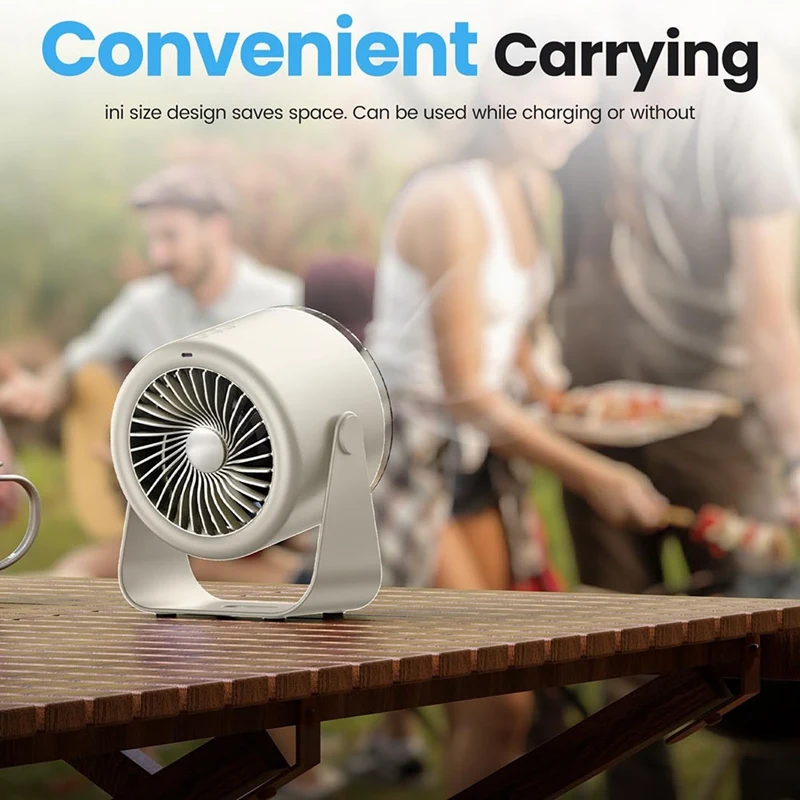 Desk Fan With Battery Operated,Quiet Display Portable Fan For Office,Home,100 Speeds 115° Tilt Table Fan