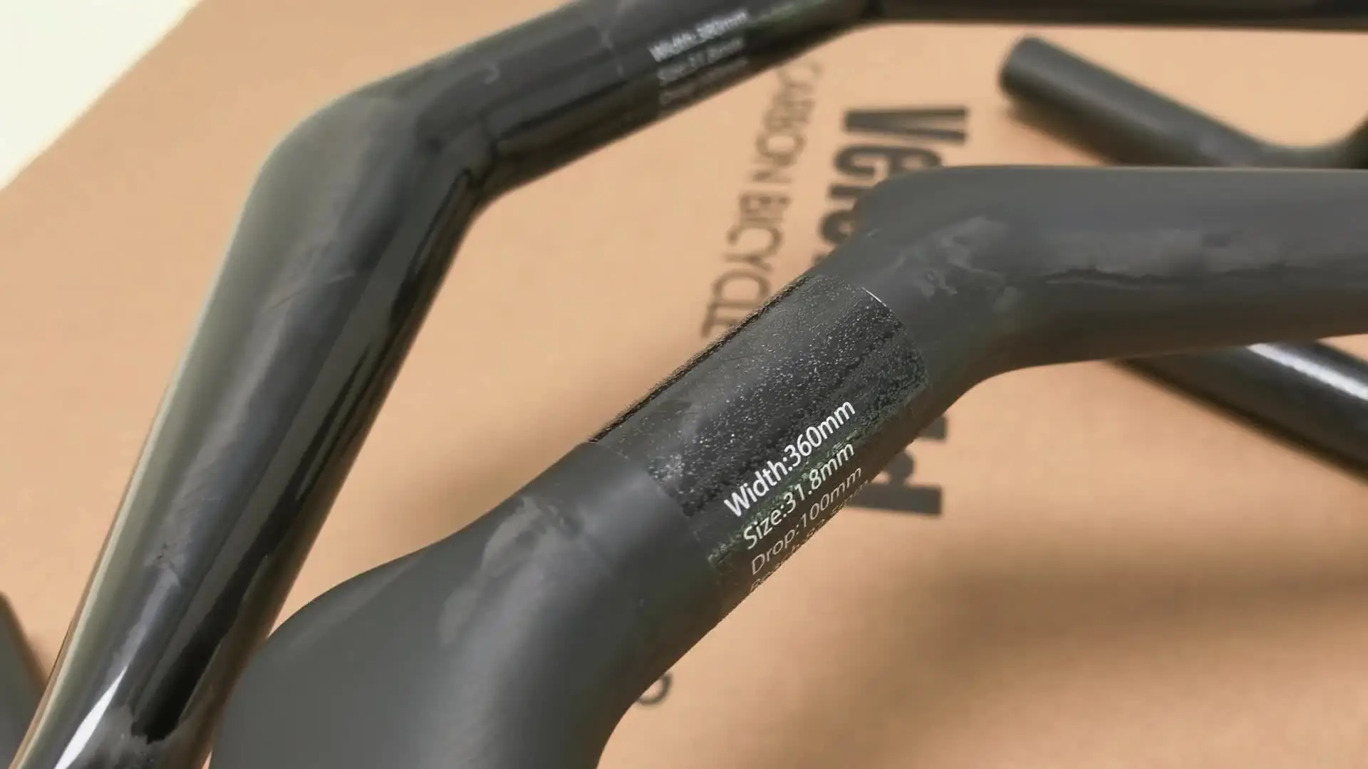 VeloBuild New Carbon Fiber Track Bike Handlebar