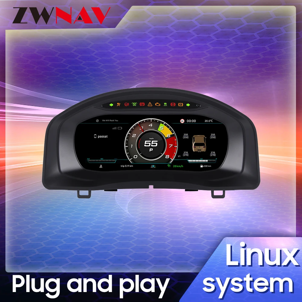 

Digital Dashboard For Volkswagen Tiguan 2010-2017 LCD instrument Panel Driving display Cockpit Virtual Instrument Cluster