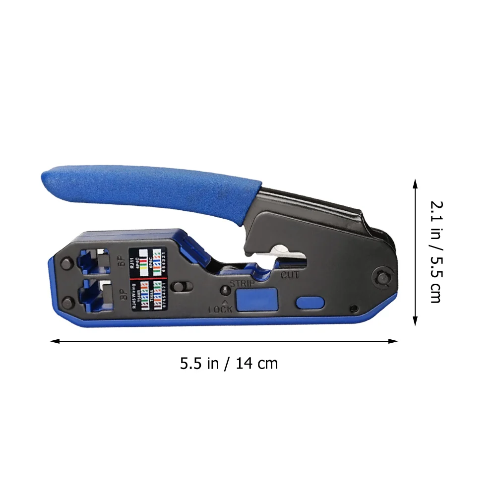 

Crimping Tool Wire Strippers Electrician Pliers Electrical Tools Cable Stripper Small Manual Pliers for 8-Pin 6-Pin Crystal