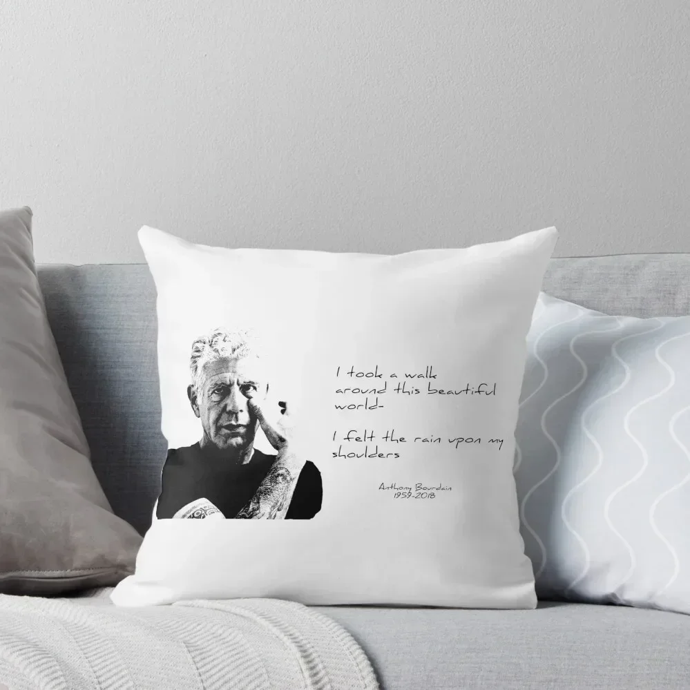 

Bourdain Throw Pillow Sitting Cushion Decorative Pillow Covers For Sofa pillow
