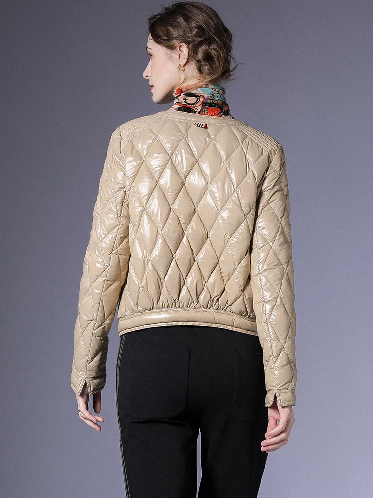 Fashion Trend Loose Casual Light Warm Pocket Overcoat Female Plus Size Short Women\'s Winter Puffer Down Jacket