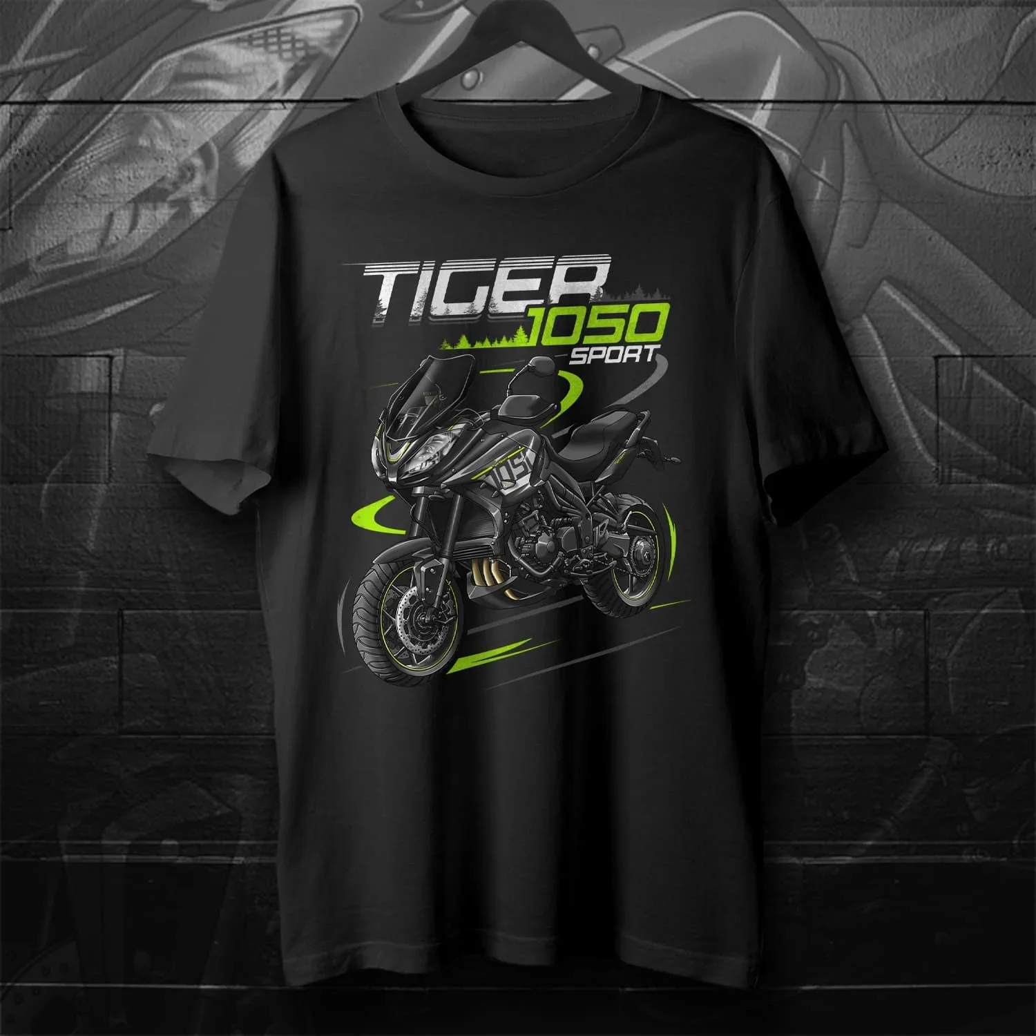 Classic British 2012-2021 Models Tiger 1050 Sport Motorcycle T-Shirt 100% Cotton O-Neck Short Sleeve Summer Casual Mens T-shirt