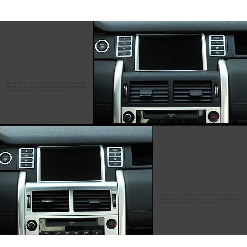 Voor Land Rover Discovery Sport 2015-2019 Centrale Airconditioning Outlet Vent Decoratie Frame Cover Trim Matte