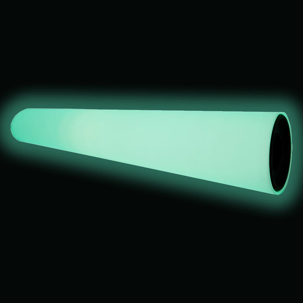US Stock 23.6in x 328ft/60cm x 100m DTF Glow in the Dark Luminous Film Roll Cold Peel DTF Specialty Film for T-shirts Printing