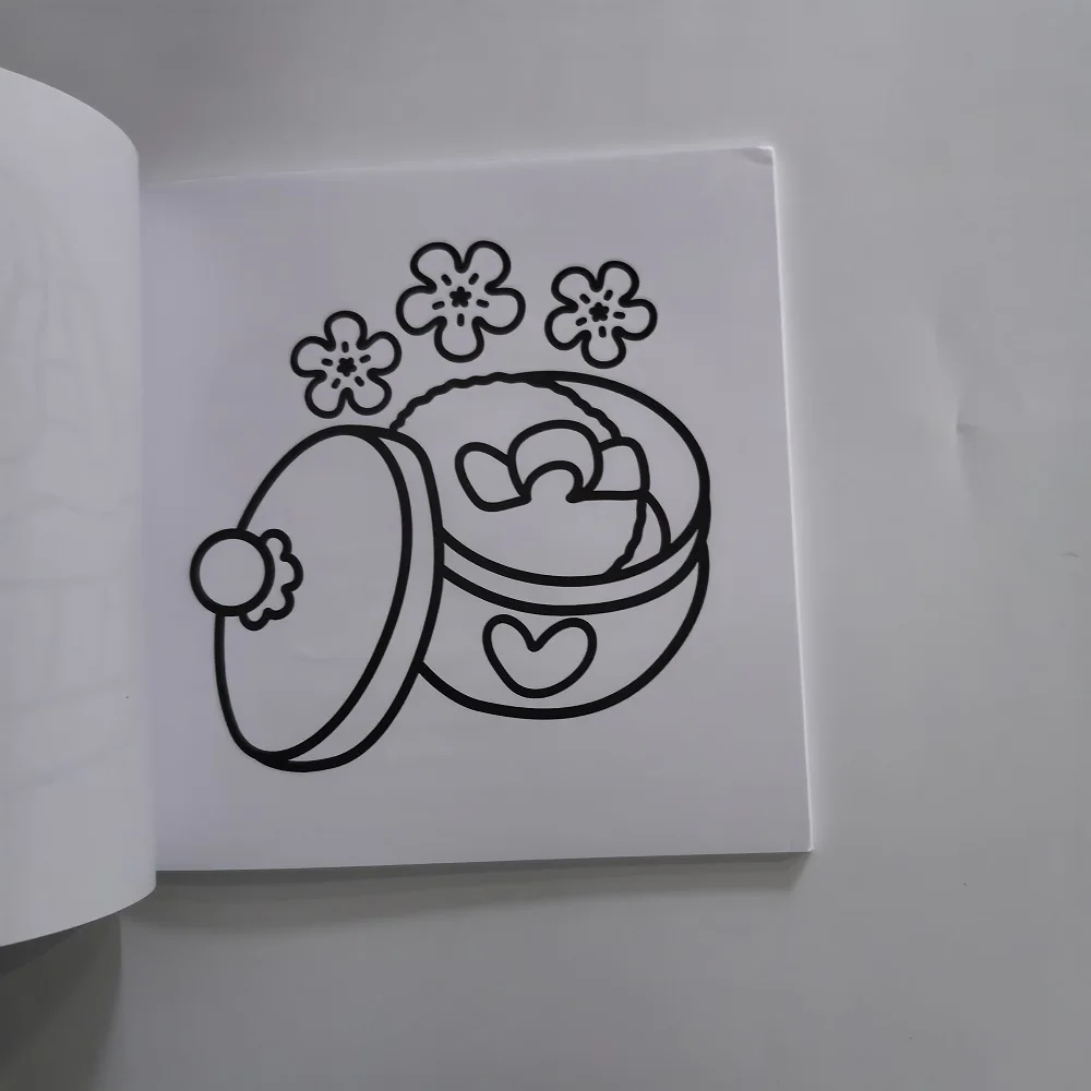 كتاب تلوين سهل جريئة لمستحضرات التجميل المتوهجة للبالغين، كتاب رسم لطيف، هدية مثالية لحفلات عيد الميلاد وأعياد الميلاد #5