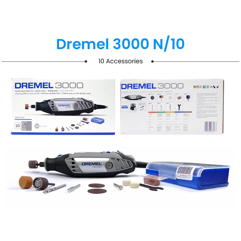 Dremel 3000 Electric Grinder with 30 Pcs Accessories for Home Diy Multifunctional Rotaty Tool Grinding Cutting Engraving Machine