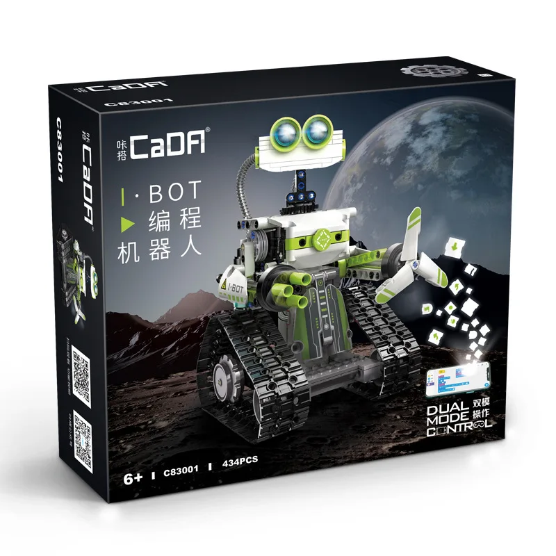 Double Eagle click C83001 remote control I.BOT programming robot remote control building blocks boy small particle assembly