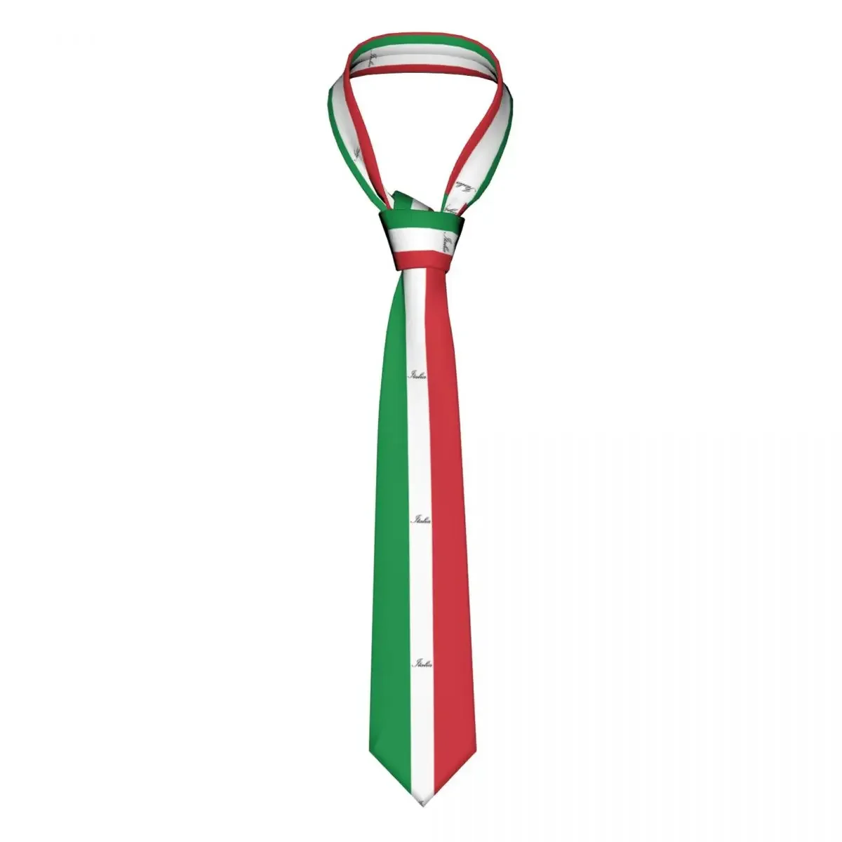 Italian Flag Of Italy Italia Necktie Men Casual Polyester 8 cm Wide Neck Tie for Men Daily Wear Gravatas Wedding Accessories