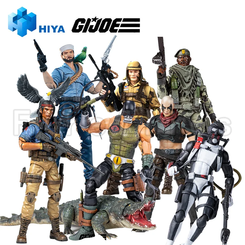 1/18 HIYA 3,75 pulgadas figura de acción exquisita Mini serie G.I.JOE Firefly Commander Destro Flint Beach Head Anime modelo de juguete