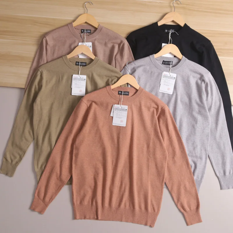 

Australian eep Camere Elastic Casual Knitted Sweater Men's Faionable All-Season Long Sve round Ne Urban Sle