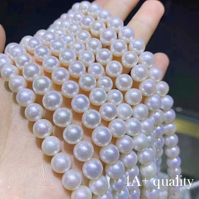 

2-12mm Natural Pearl String Loose Beads 4A+ Quality High Luster Freshwater Pearls Strand for Jewelry Necklace Bracelet DIY