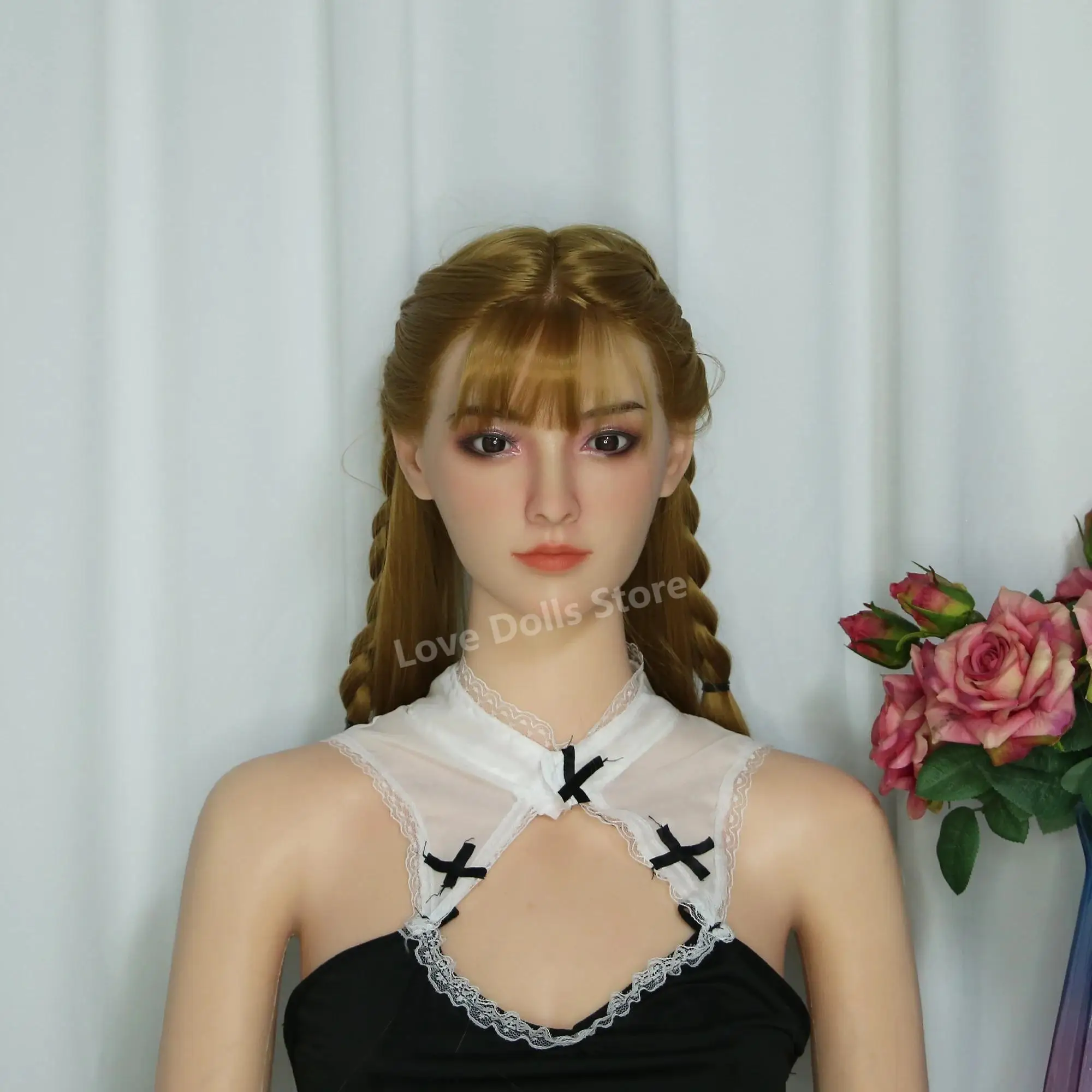 

【Wonali】Silicone Dummy Big Head, Model Y7, M16 Screw Interface, With Pupils, Close Mouth No Teeth Tongue Oral Cavity-1339
