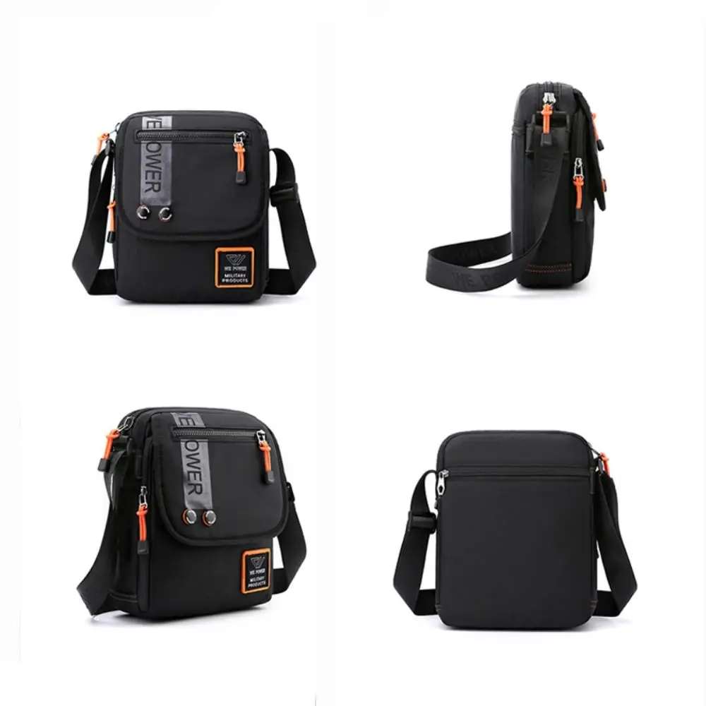 Casual Nylon Men Crossbody Bag Waterproof Large Capacity Small Sling Messenger Bag Anti-theft Mini Handbag Shoulder Bag